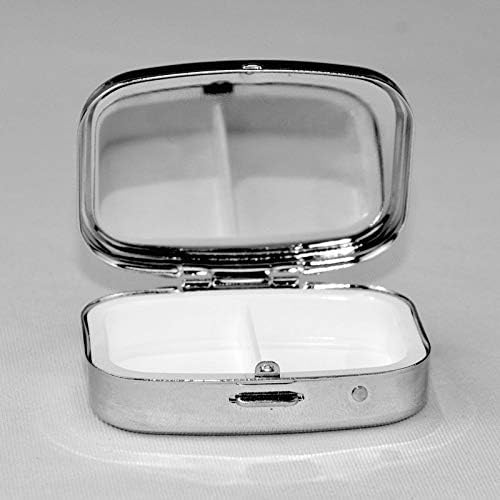 Caixa de pílula da Pílula de Taekwondo da Taekwondo, da Coréia do Sul, com Mirror Travel Friendly Friendly Compact Compact Compartments Pill Box