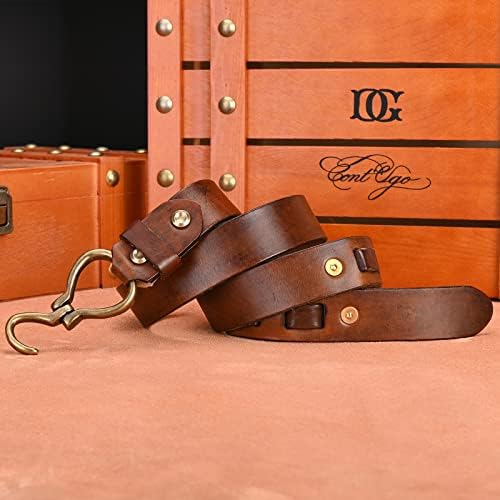 Cinturão de couro de couro Holmannse Mens Premium de grão cheio de couro completo, caixa de presente sofisticada, fivela