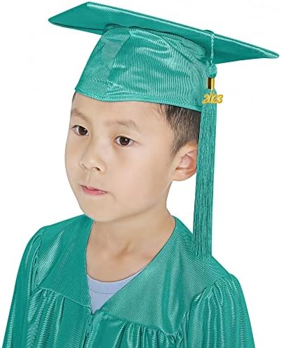 GraduatePro Shiny Kids Graduation Cap vestido 2023 definido para crianças crianças em idade pré -escolar para crianças
