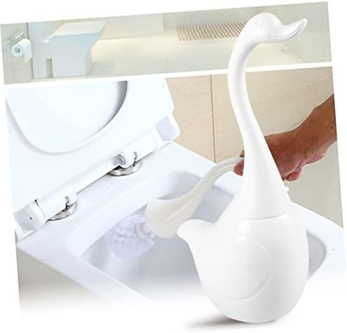 Conjunto de cabilock Punejer Banche de vaso sanitário branco escova de lavagem do banheiro escova de vaso sanitário de limpeza Base Base Banheiro Manuseio Suporte