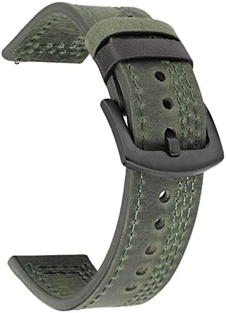 Irjfp Leather tiras da faixa de vigilância para 20mm de pulseira universal de 20 mm Cinturão de pulseira