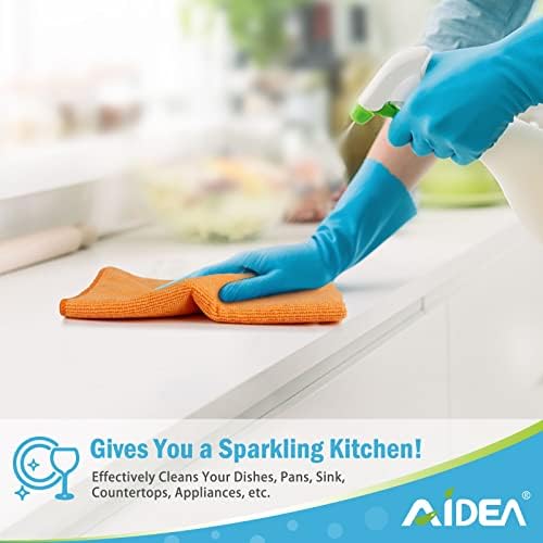Panos de limpeza de microfibras AIDEA-8PK, mais suaves altamente absorventes, sem fiapos grátis para casa, cozinha, carro, presentes de janela