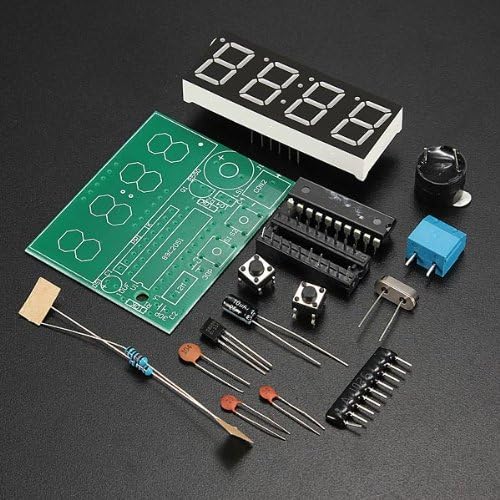 5pcs C51 4 bits Relógio eletrônico Suíte de produção eletrônica Kits DIY