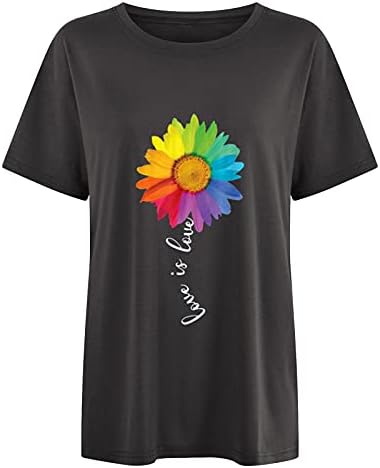 Tops de verão para mulheres casuais de manga curta redonda de pescoço gráfico de camisetas adolescentes meninas de grandes dimensões Blusa de camisetas de tee shop