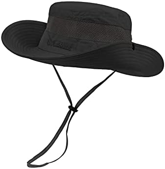 Century Star Sun Hats for Men Wide Brim Hat Women Women Beach Fishing Outdoor Summer Safari Boonie Hat UPF 50+ Proteção solar