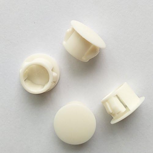Yeji 25pcs 1/2 , 13 mm, 0,51in Plugs Plugues de orifício, plugues de orifício do tipo de nivelamento de plástico, fixador de móveis