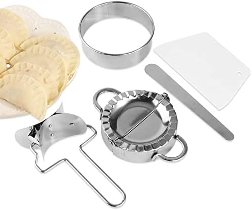 Fabricante de empanadas Pressione Pressionamento de bolinho de bolinho de aço inoxidável com 5 peças Tool Gadget Cozes
