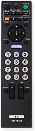 RM-YD028 Replaced Remote for Sony TV KDL-46VL150 KDL-52S5100 KDL-46VE5 KDL32L5000 KDL46S5100 KDL32XBR9 KDL52V5100 KDL46V5100 KDL52S5100