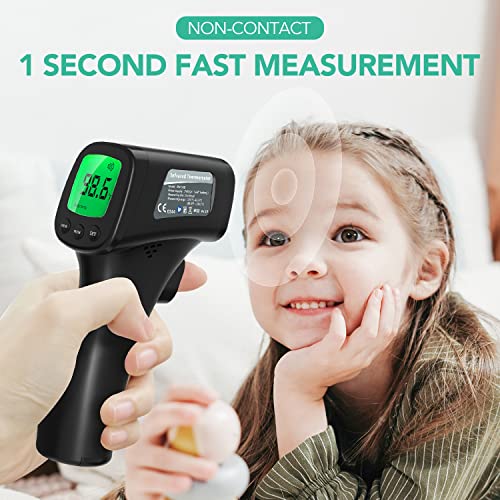 Termômetro para adultos e crianças, termômetro de testa digital sem toque para crianças termômetro infravermelhado com 3 em 1 Digital LCD Display para testa