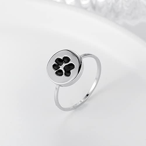 Longliter Dog Anel Personalizado Colar de impressão personalizado Colar de estimação em memória de cães Pet Memorial Jóias