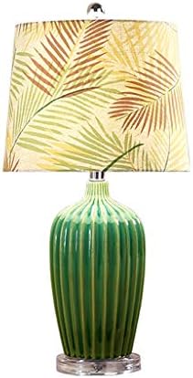 Lâmpada de mesa de mesa verde americano huni Americana Lâmpada de cabeceira Lâmpada criativa Sala de estar criativa estilo