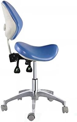 Cadeira de cadeira de cadeira móvel deluex Dental Saddle Doctor's Dentist Cadeira de couro de couro novo