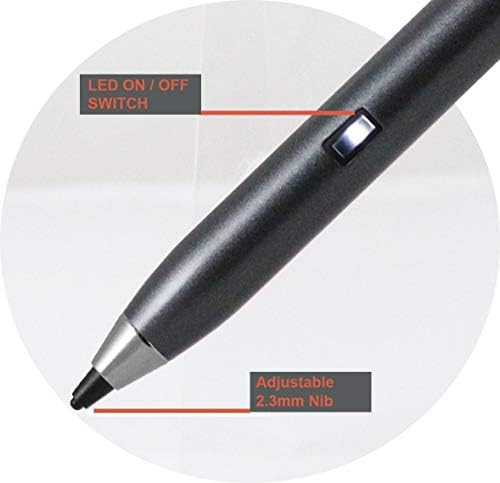 Broonel Grey Point Fine Digital Active Stylus Pen compatível com o Lenovo ThinkPad E14 14