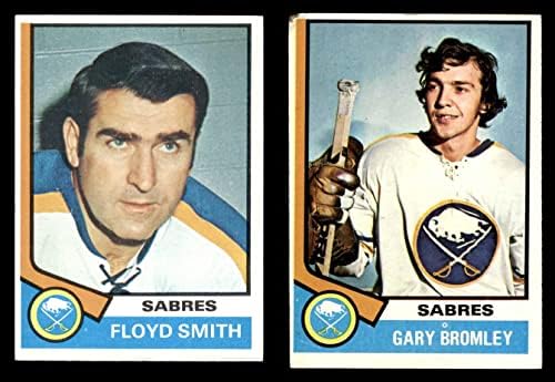 1974-75 Topps Buffalo Sabres perto da equipe definida Buffalo Sabres VG+ Sabres