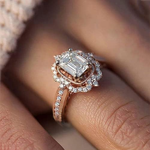 Anéis para mulheres 2023 Presentes de aniversário Moda Moda Feminina Zircônia Bling Diamond noivado Anel de casamento