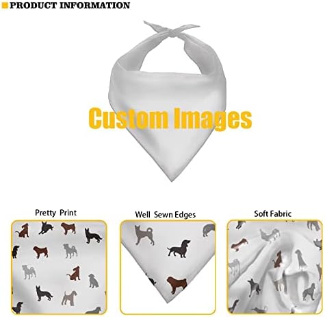 Keiahuan abstract padrão cão bandana para menino menina pequena cães grandes grandes cães macios e respiráveis ​​Bibs de cachorro Lenço lavável lenço