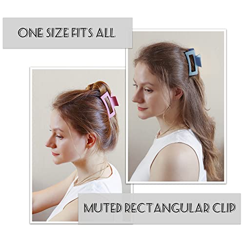 Vsiopy 10pcs clipes de garras de cabelo para cabelos femininos, clipe de garras de 3,5 polegadas de nomes de nó de alcance
