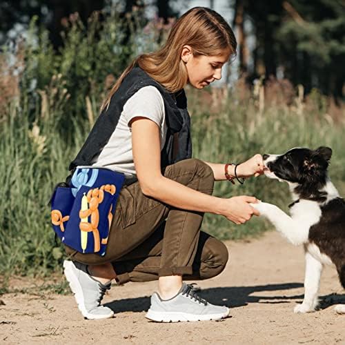 Pacote de doces de cães de cães de balão de cão de balão para mulheres e homens, sacos de cintura, bolsa de cintura correndo, bolsa