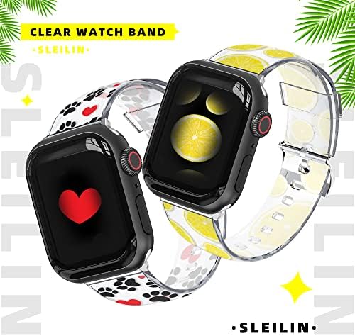 Compatível para geléia banda de relógio Apple Clear Apple para mulheres 38mm 40mm 41mm, 42mm, 44mm 45mm 49mm, Women Crystal Sport Band compatível para iWatch Apple Watch Series Ultra 8 7 6 5 4 3 2 1 SE SE
