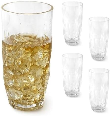 Conjunto de bebidas de geleira transparente de Huang acrílico de 4