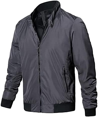 Jaqueta leve masculina Jaqueta Softshell Jackets Casual Sportswear Bomber