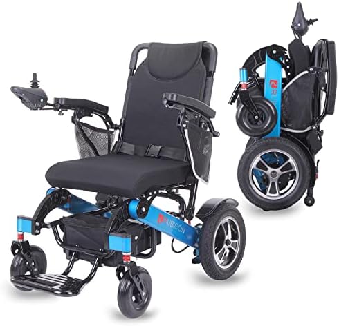 Actiwe WX14 Cadeira de rodas elétrica - cadeiras elétricas para adultos Cadeia de rodas motorizada dobrável, toda a cadeira de roda de terreno, cadeira de rodas portátil dobrável para idosos