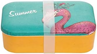 BeachCombers B22674 Recipiente de bambu flamingo, comprimento de 7,48 polegadas