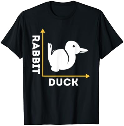 Camiseta de pato ou coelho