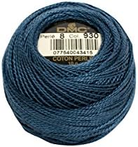 DMC Pearl Cotton Ball tamanho 5 53yd-escark azul antigo -116 5-930