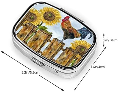 Caixa de armazenamento de comprimidos portáteis ewmar caixa de comprimidos de aço inoxidável recipiente de comprimidos para bolso/bolsa