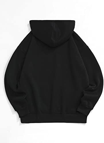 OyoAnge Men's Graphic Hoodies de lã de manga comprida com capuz com capuz de bolso atlético Pollover tops