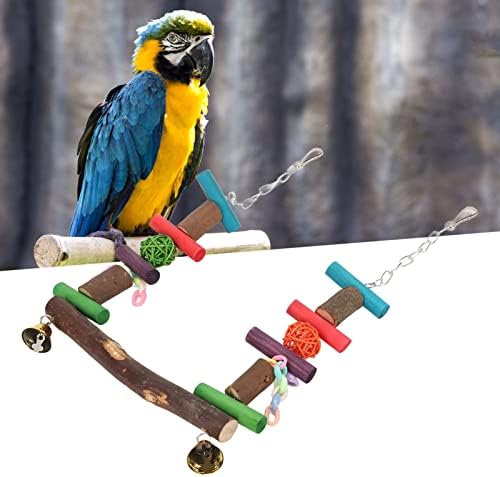 Rosvola Bird Swing Toys Parrot Stand Stand Aleves Berdom Pure Torros Puros Slorte Seguro