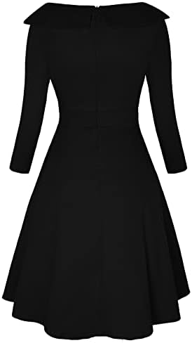 Vestido retrô da década de 1950 para vestidos de bolinhas femininos vestidos de coquetel vintage vestidos de balanço Audrey Hepburn
