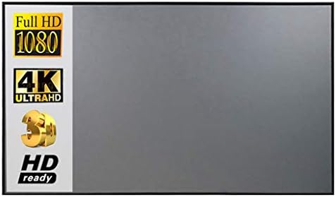 Tela do projetor xxxdxdp 16:10, 100 120 polegadas de projeção de tecido de tecido refletivo para YG300 DLP LED Video Beamer