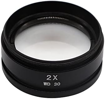 WD165 0,3x 0,5x 0,7x 1,0x 2,0x Barlow Auxiliar Objetos Lens Microscópio Câmera Lente de vidro para microscópio de zoom