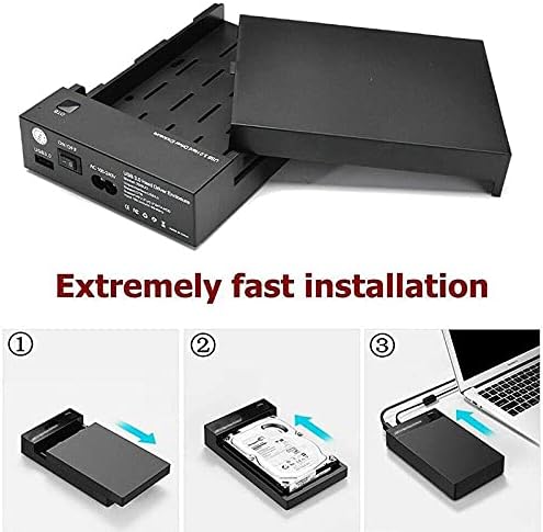 Conectores Caso HDD 3,5 polegadas SATA para USB 3.0 Adaptador SSD Disco rígido Disco de disco PC Drive do recinto para o Notebook Desktop Externo HDD Box Q7M1 -