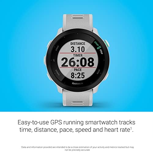 Garmin Forerunner 55, GPS Running Watch com exercícios diários sugeridos, até 2 semanas de duração da bateria, um tamanho