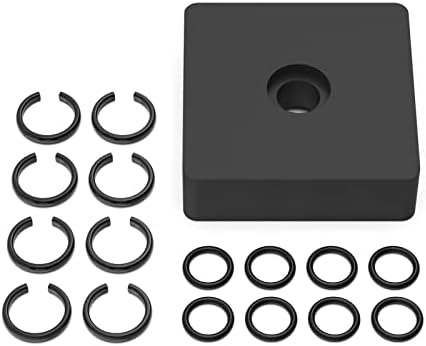 Chave de impacto de 3/8 Peças de retenção de retenção com substituição de o -ring para chaves do tipo Milwaukee - 8 conjuntos