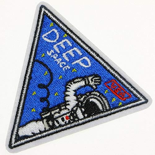 JPT - Deep Space USA Astronaut Universo Estrela fofa de desenho animado Apliques bordados de ferro/costurar em patches Citão de logotipo