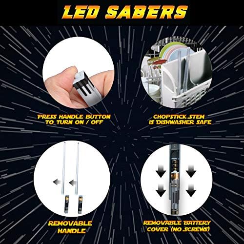 Cosqueiros de sabre de luz iluminam Star Wars LED LED GLOWRE