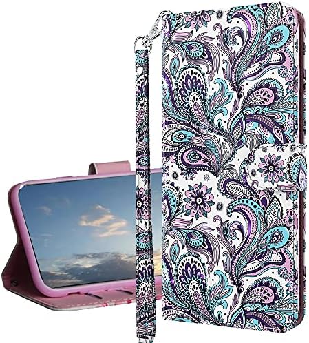 Isadenser Galaxy S9 Plus Proteção Caso Flip Book Style for Firly Women Galaxy S9 Plus Carteira Cartão de Caso CARTE CHILLSTAND
