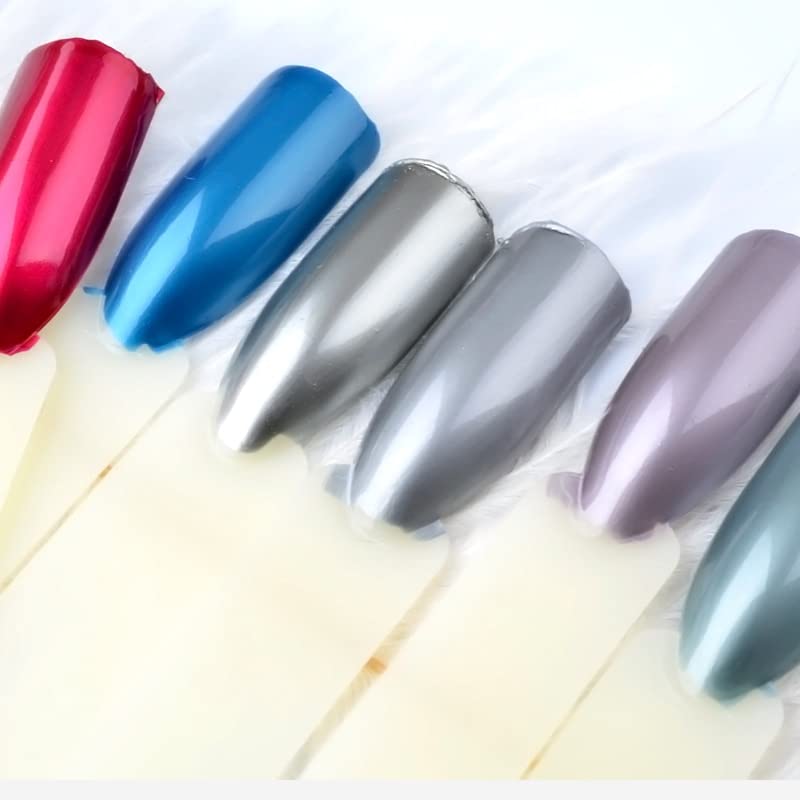 Misscheering 7ml Metallic Polishish espelho Efeito de verniz de metal brilhante 12 cores Glitter Picken Manicure Nail Art Tools