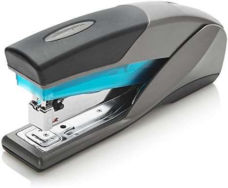 Grampeador da linha de balanço, grampeador de desktop, capacidade de 25 folhas, Optima 25 Esforço reduzido, azul/cinza -