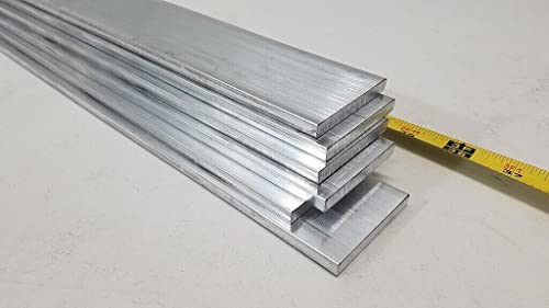 6061 barra plana de alumínio, 1/4 x 2 x 36 de comprimento, caldo sólido, placa, usinagem