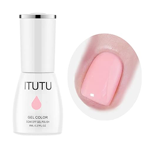 Itutu 8ml nude translúcido geléia em gel de una