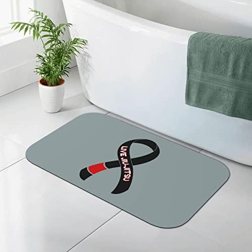 Vida Jiu-Jitsu Diatomáceas Terras Tapete de Taço Banheiro Tapetes Carpet Capinho Capacho 19,7 × 31.5 polegadas