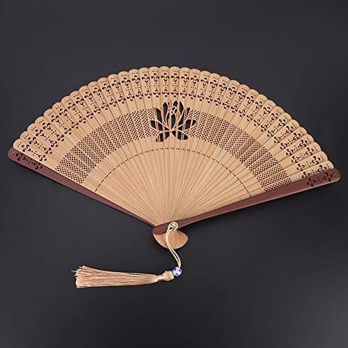 Ventilador de mão, ventilador dobrável, ventilador de mão, dobramento de bambu hollow manusels fã de fã de verão