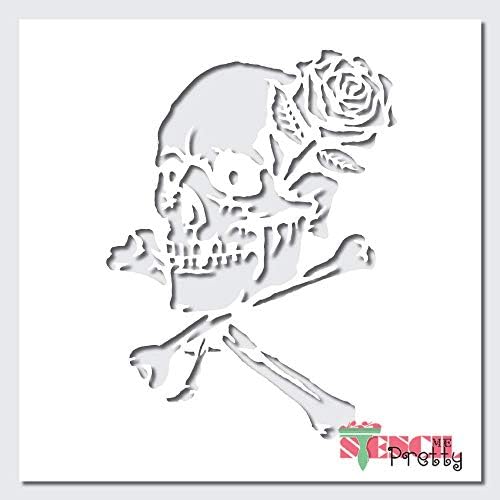 Rose Skull Stencil Harley Davidson emblema Melhor Vinil Lares Crossbones Airbrush Stencils e modelos para pintar em