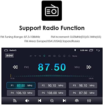 Roverone Car GPS estéreo para Ford Escape 2007-2012 Android Navigation Radio multimídia Tela de toque Bluetooth Wi-Fi CarPlay