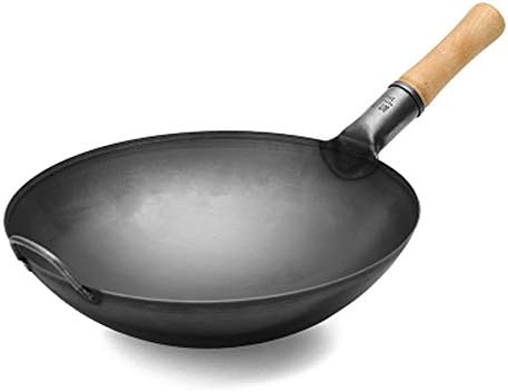 Gydcg wok - frigideira com tampa, cesta de frituras e rack de vapor, panela de cobre antiaderente com tampa, wok de cerâmica com tampa,